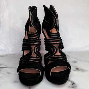 Fancy black heels